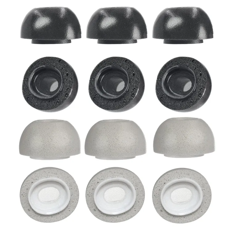 2 PCS Earbuds Memory Foam Ear Caps For TWS Airpods Pro,Size:  Large Black