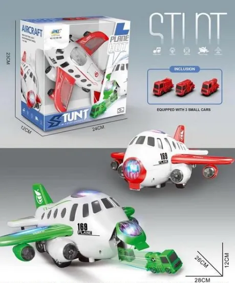 3in1 Battery Operated Stunt Catapult Plane With Light & Music