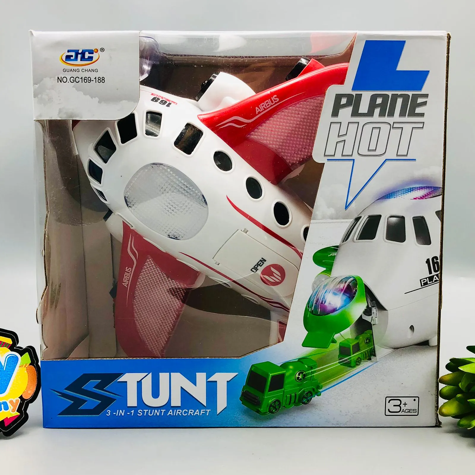 3in1 Battery Operated Stunt Catapult Plane With Light & Music