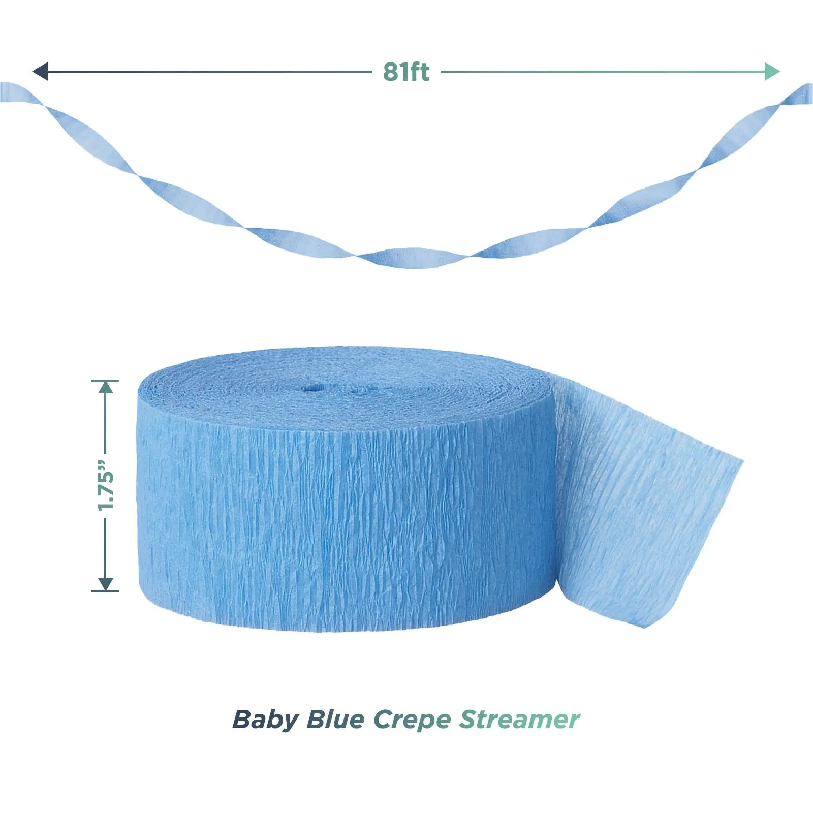 Alligator Party Supplies - Gator Banner Garland with Blue, Green, and Orange Crepe Streamer Decorations