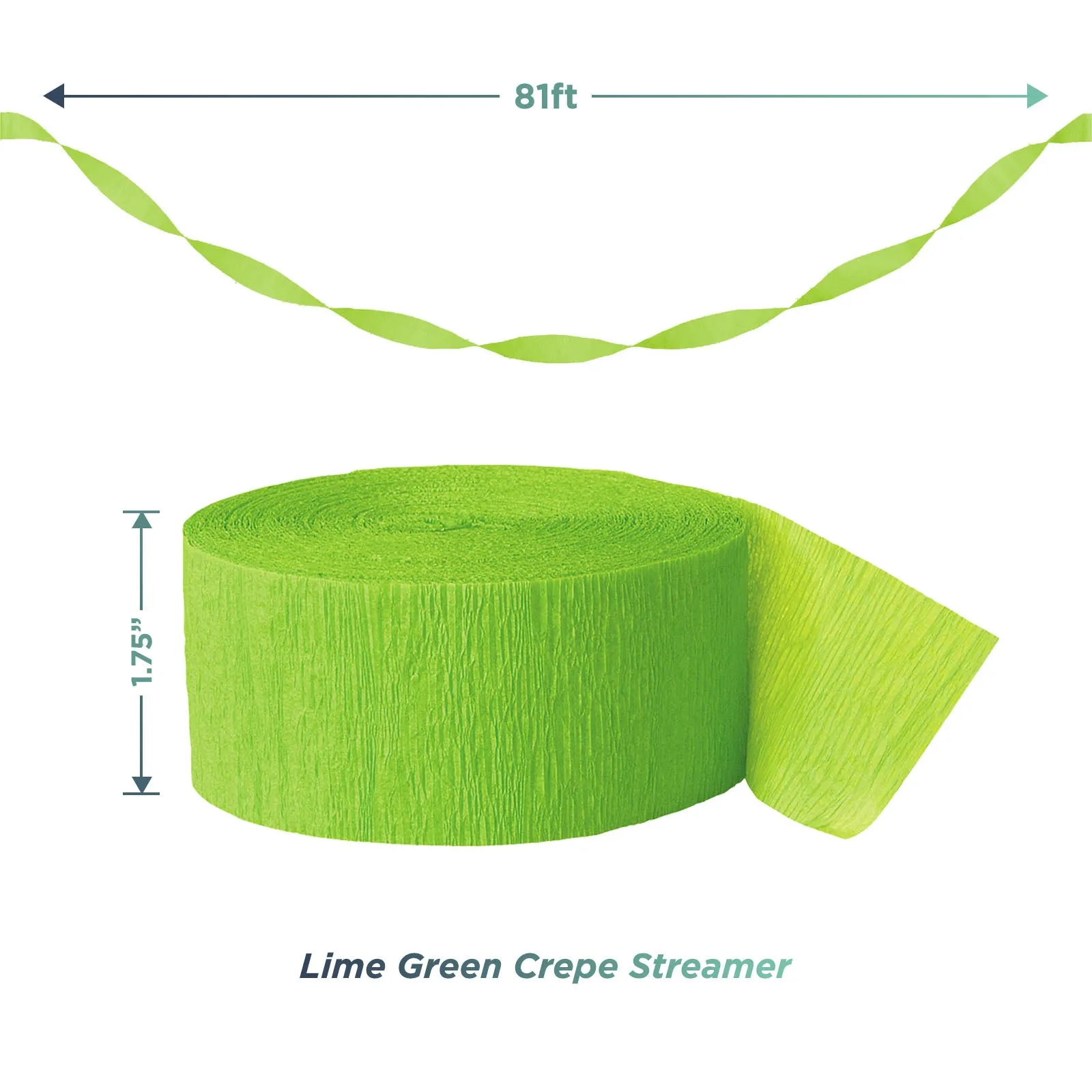 Alligator Party Supplies - Gator Banner Garland with Blue, Green, and Orange Crepe Streamer Decorations