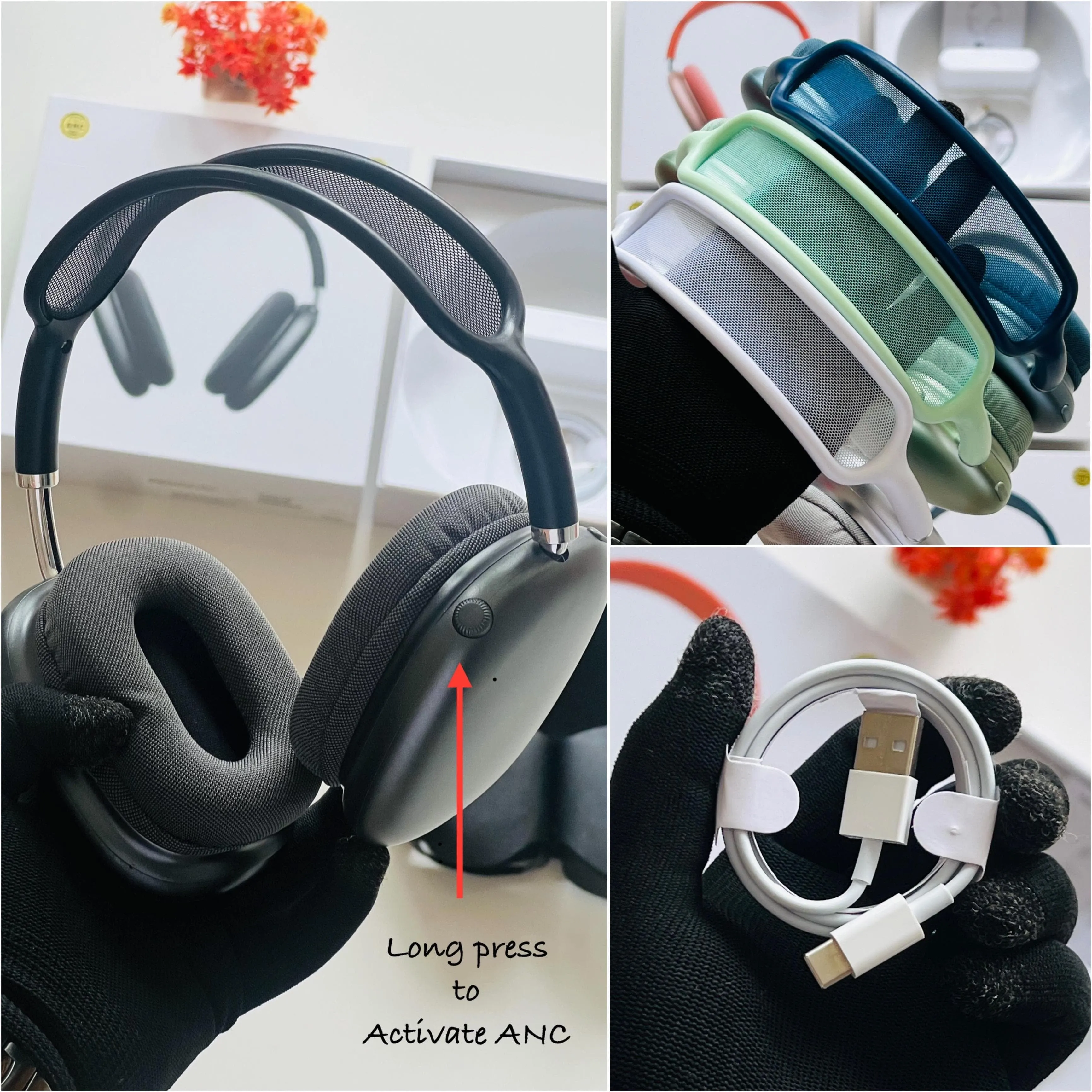 APPLE AIRPODS MAX - NEXT TO OG QUALITY (With ANC Feature) 2024 Dubai Edition