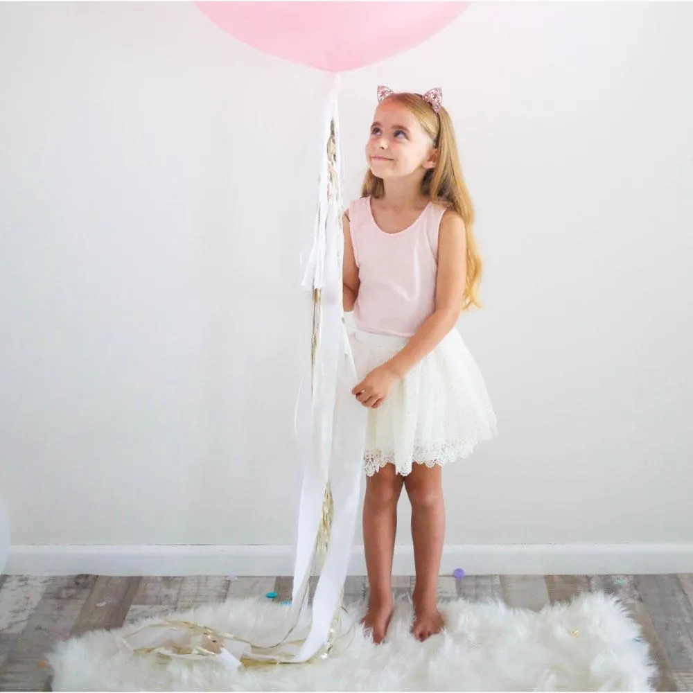 Balloon Tail - White Gold   White
