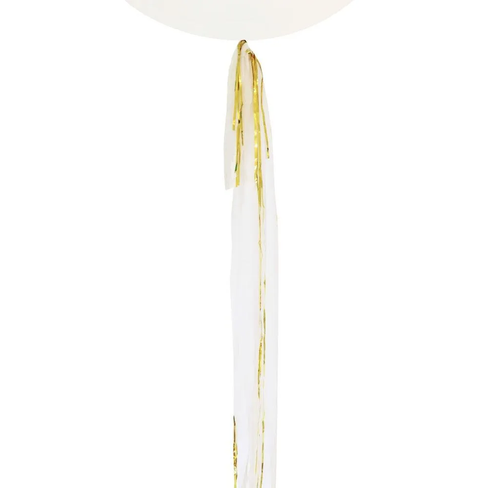 Balloon Tail - White Gold   White