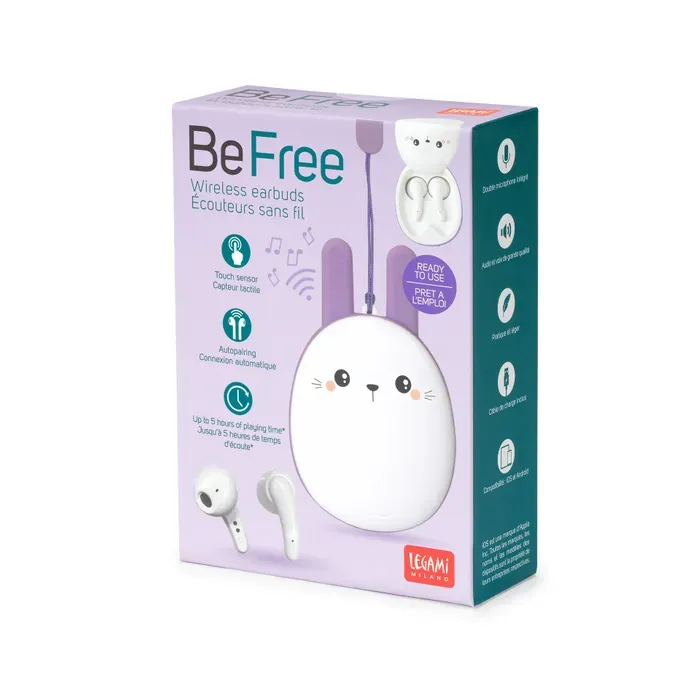 Be Free Wireless Earphones - Bunny