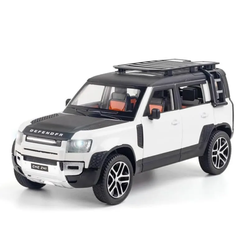 BIG SIZE LAND ROVER DEFENDER 1:24 SCALE MODEL CAR EXCLUSIVE ALLOY METAL CAR PULL BACK DIE-CAST METAL TOY CAR WITH OPENABLE DOORS & LIGHT MUSIC BEST GIFTS TOYS KIDS