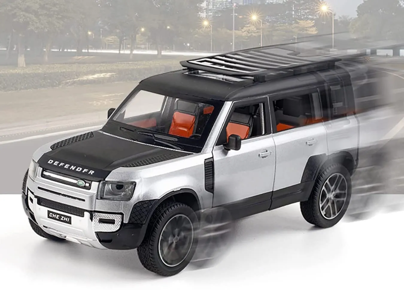BIG SIZE LAND ROVER DEFENDER 1:24 SCALE MODEL CAR EXCLUSIVE ALLOY METAL CAR PULL BACK DIE-CAST METAL TOY CAR WITH OPENABLE DOORS & LIGHT MUSIC BEST GIFTS TOYS KIDS