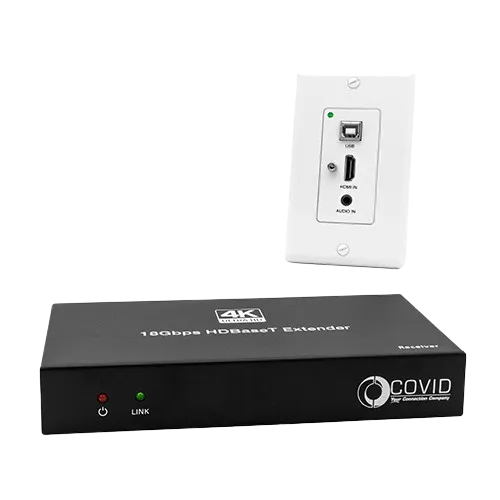 Covid EHB-250-W HDMI Receiver System with HDMI Transmitter Wall Plate