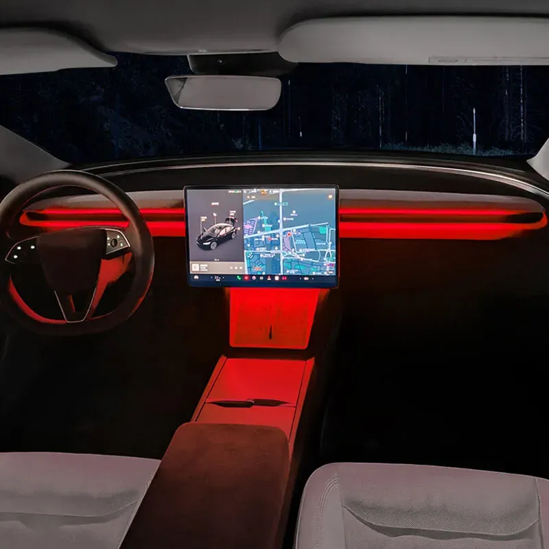 Custom-Fit Ambient Neon Light for 2024  Model 3 Highland