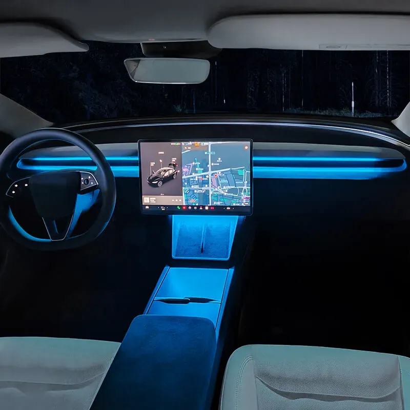 Custom-Fit Ambient Neon Light for 2024  Model 3 Highland