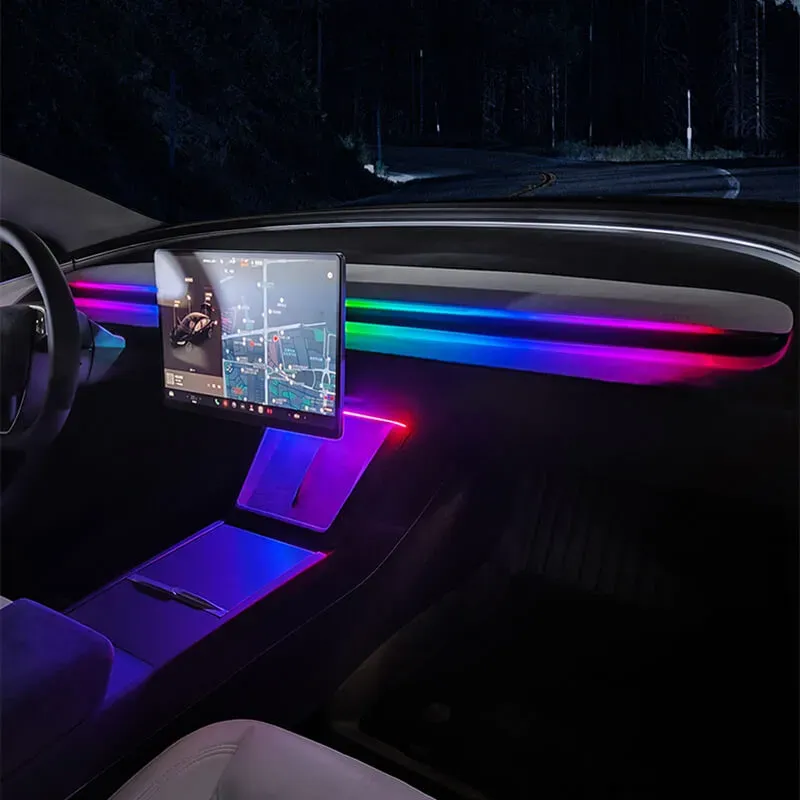 Custom-Fit Ambient Neon Light for 2024  Model 3 Highland