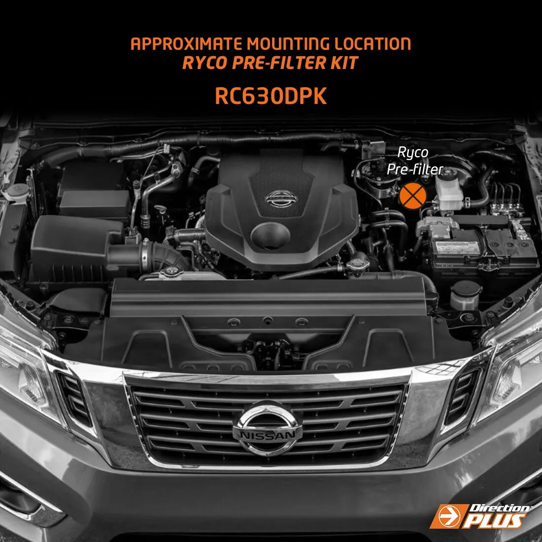 Direction Plus™ Ryco Pre-Filter Kit for Nissan Navara NP300 - RC630DPK