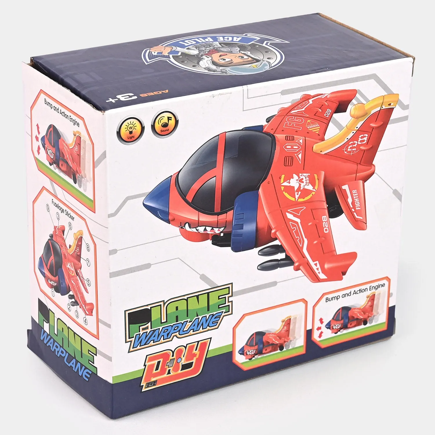 Electric Plane With Light & Music For Kids