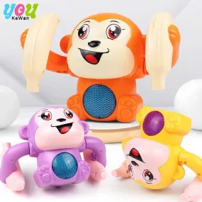 Electronic Tumbling Monkey with Light Music