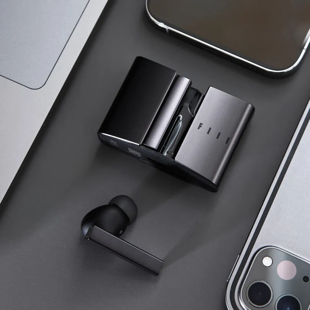 FIIL CC Pro2 Wireless Headphones with Active Noise Canceling, Black