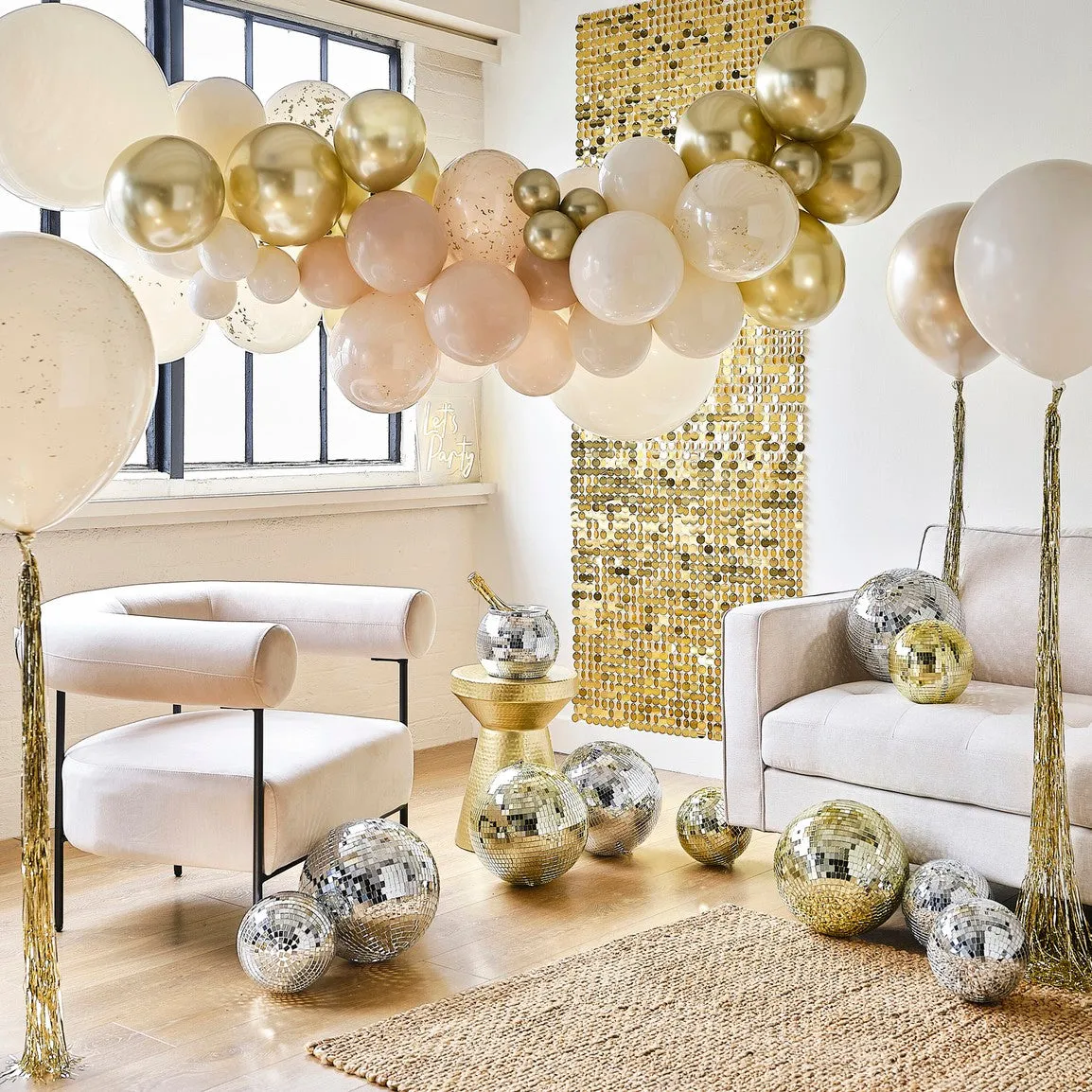 Ginger Ray Balloon Set - 3pk 18inch Balloons with Balloon Tails