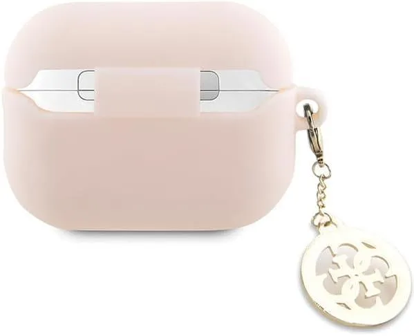 Guess 4G 3D Rubber Diamond Charm Case for Airpods Pro 2 Pink - GUAP23DSLGHDP