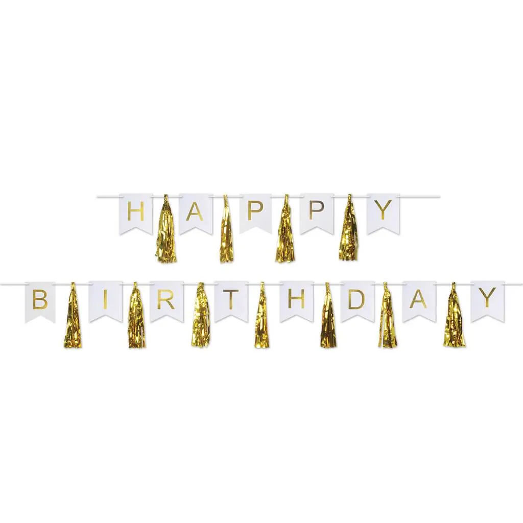 Happy Birthday Tassel Streamer