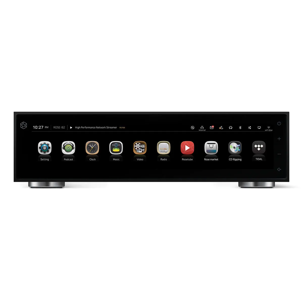 HiFi Rose RS150B High-Performance Network Streamer with Built-In ESS Sabre DAC (Black) with RSA780 Reference CD Drive and Ripper