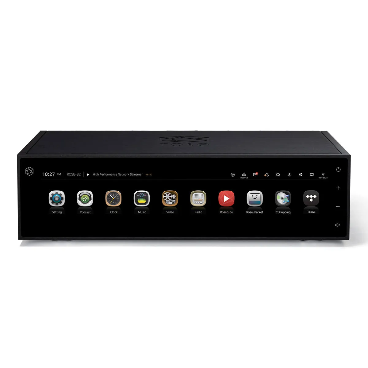 HiFi Rose RS150B High-Performance Network Streamer with Built-In ESS Sabre DAC (Black) with RSA780 Reference CD Drive and Ripper