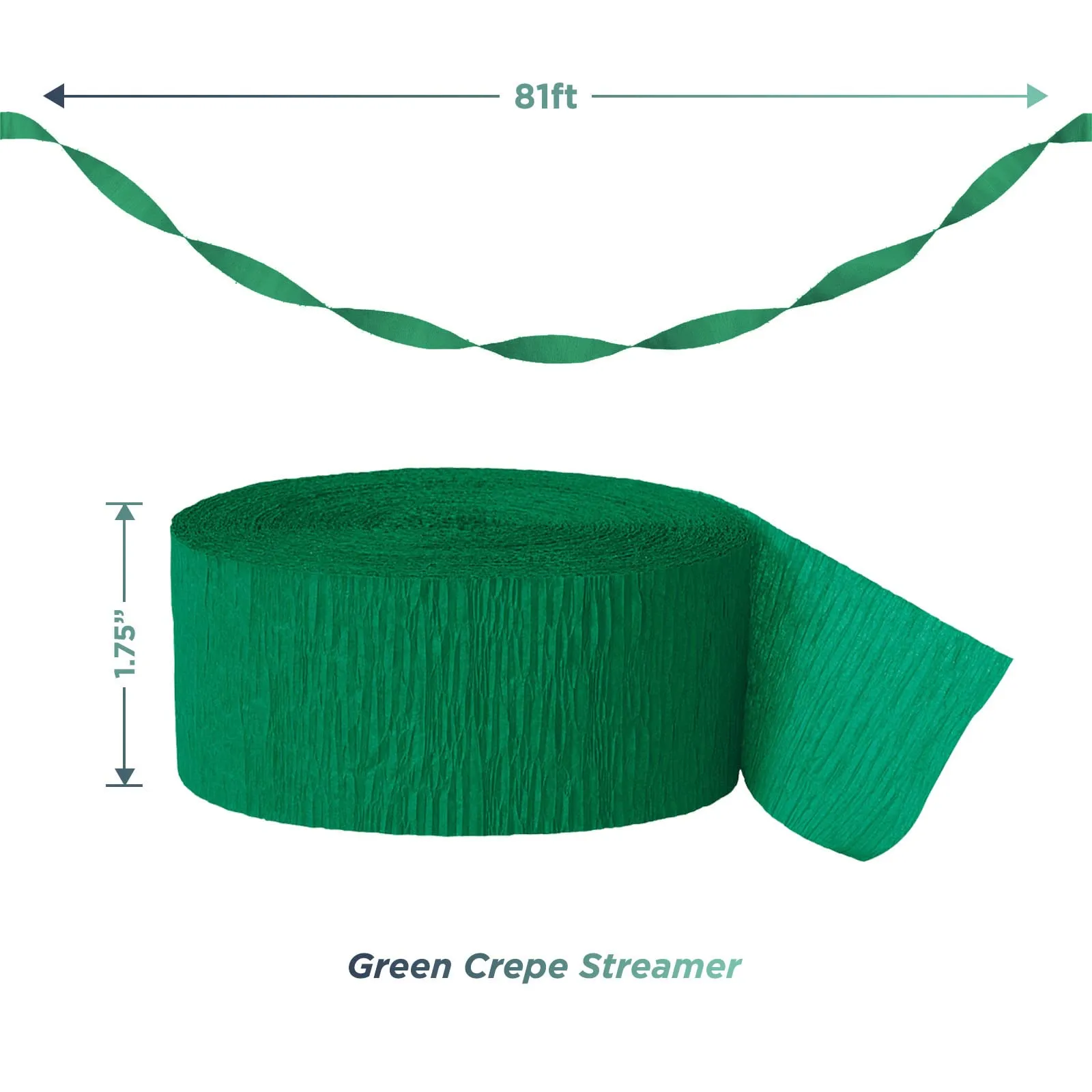 Italian Party Supplies - Italy Flag Red, White, and Green Crepe Streamers and Pennant Banner Set
