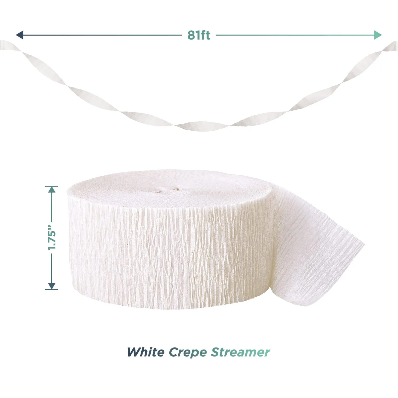 Italian Party Supplies - Italy Flag Red, White, and Green Crepe Streamers and Pennant Banner Set