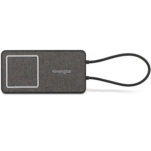 Kensington SD1700P USB-C Dual 4K Portable Mobile Dock with Qi Charging 100W Power Pass Through