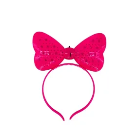 LED Bow with Stars Head Bopper (Each)