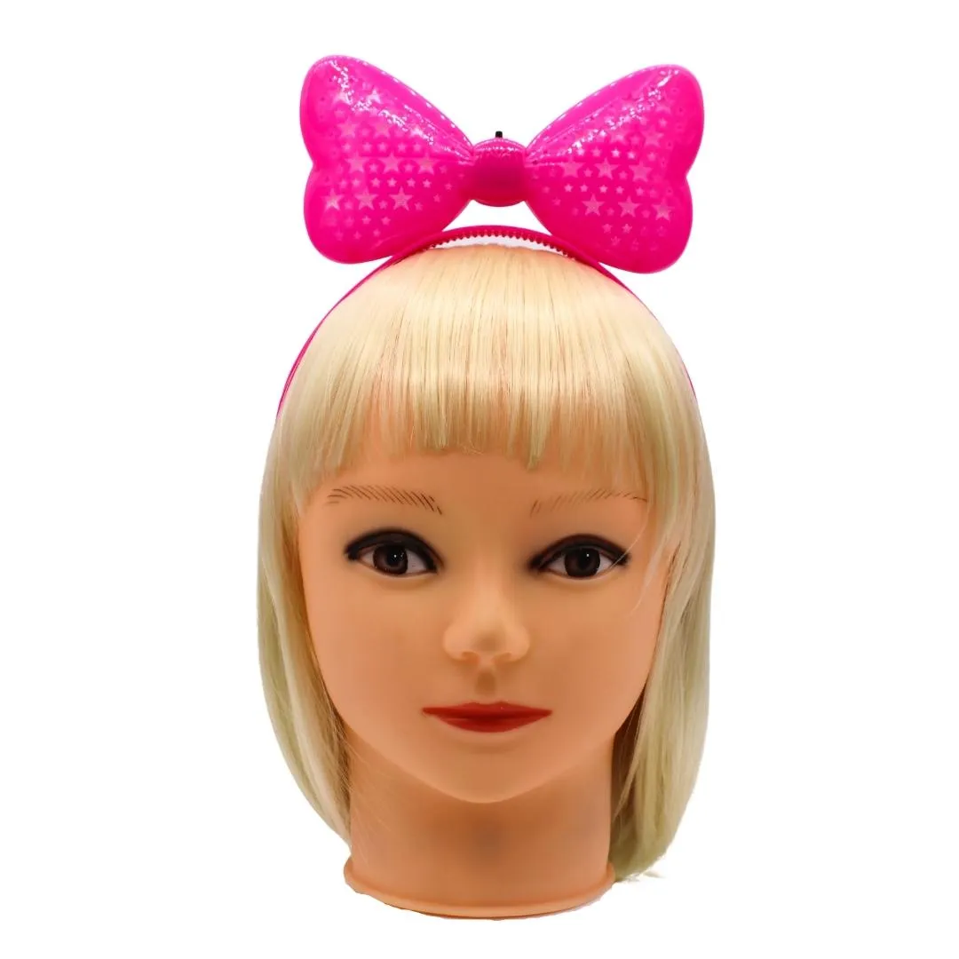 LED Bow with Stars Head Bopper (Each)
