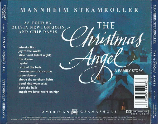 Mannheim Steamroller As Told By Olivia Newton-John And Chip Davis - The Christmas Angel - A Family Story (CD, Album, Dol) (NM or M-)
