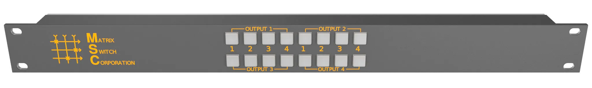 Matrix Switch MSC-CP8X4E 8x4 Elastomeric Remote Button Panel