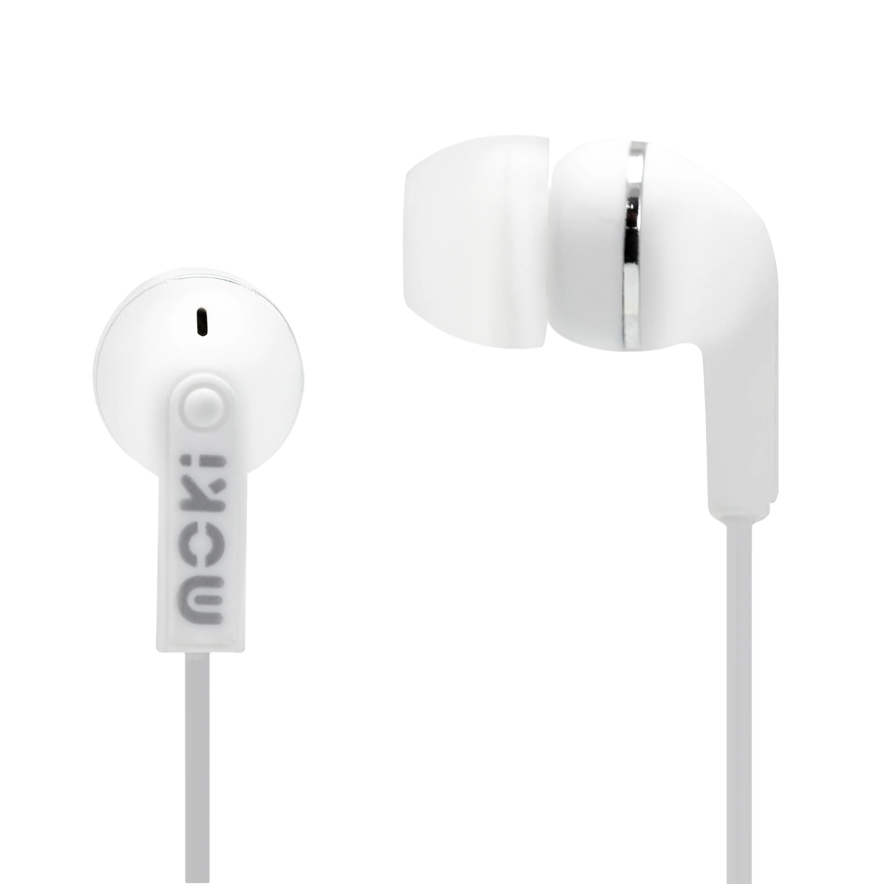 Moki Dots Noise Isolation Earbuds - White