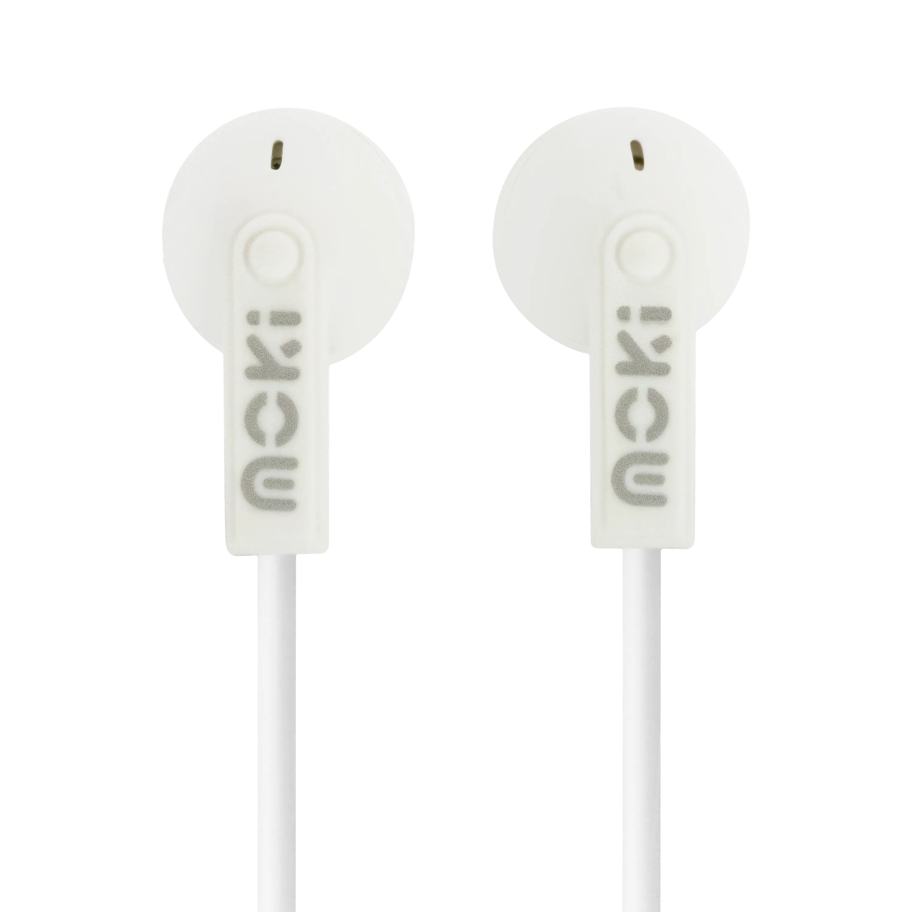 Moki Dots Noise Isolation Earbuds - White