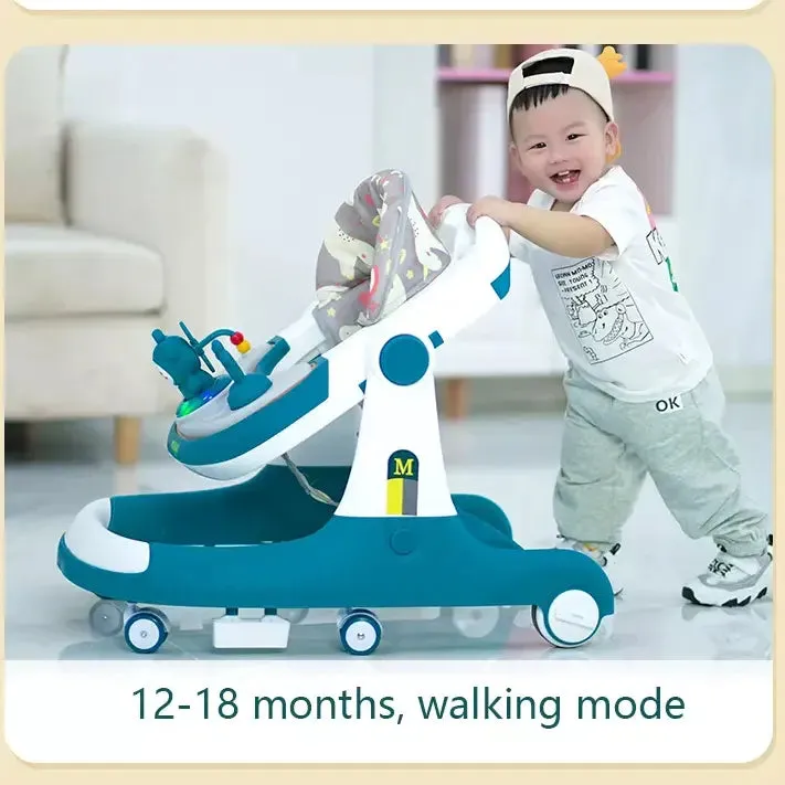 Multi-Functional Baby Walker-Blue