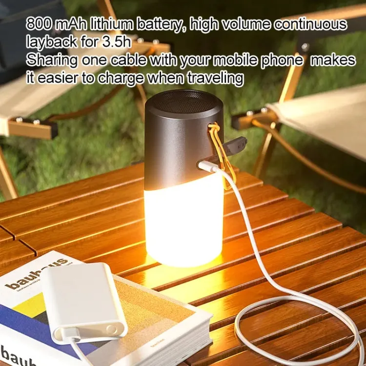 Multifunctional Waterproof Bluetooth Speaker with RGB Lights and 360° Sound Experience