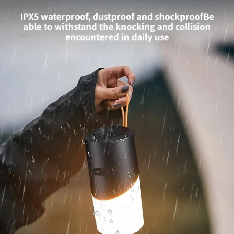 Multifunctional Waterproof Bluetooth Speaker with RGB Lights and 360° Sound Experience