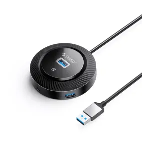 ORICO 4-IN-1 USB HUB 5GBPS (0.3M,1.8M) USB-A Cable with 3.5mm Audio/Microphone Output & 3-Port USB 3.0 | Windows, Linux & macOS Support | for PCs, Computer Desktops & Laptops | USB Hubs & Docking Stations | YK4-U3