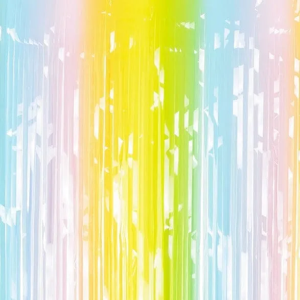 Pastel Shimmer Foil Curtain