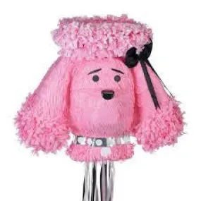 Pink Poodle Pull String Piñata | 1 ct