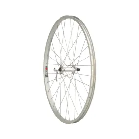 Quality Wheels VALUE SINGLE WALL SERIES 26 Front Wheel QR-100mm Silver