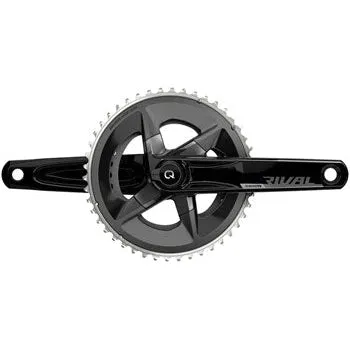 Rival AXS Bicycle Crankset with Quarq Power Meter - 165mm, 12-Speed, 48/35t Yaw, 107 BCD, DUB Spindle Interface, D1