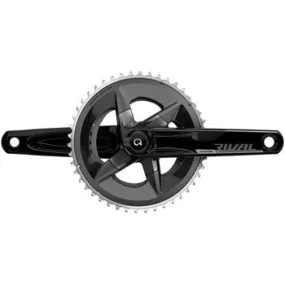 Rival AXS Bicycle Crankset with Quarq Power Meter - 165mm, 12-Speed, 48/35t Yaw, 107 BCD, DUB Spindle Interface, D1