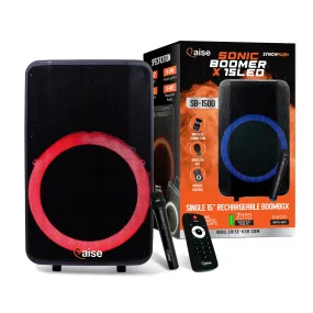 SB-1500 - Bluetooth Rechargeable Party Speaker. 15 inch woofer with 5500Watts output power
