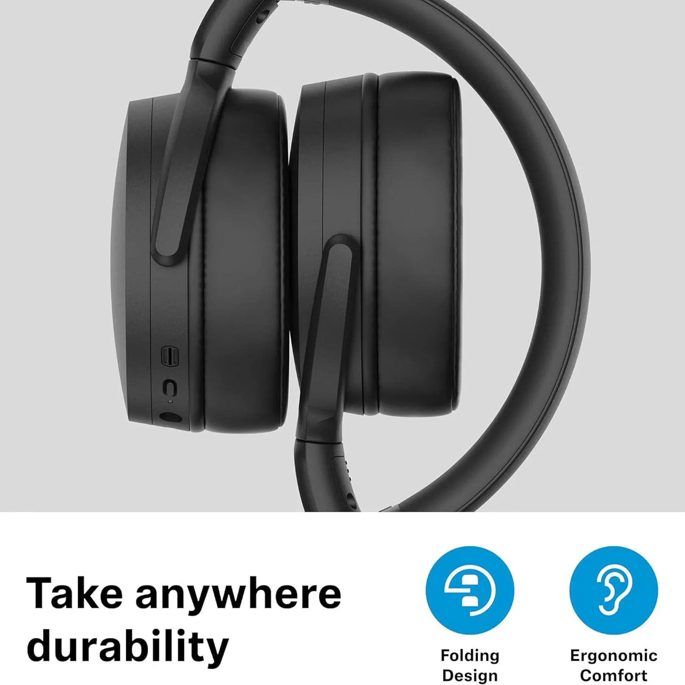 Sennheiser Consumer Audio HD 450BT Bluetooth 5.0 Wireless Headphone with Active Noise Cancellation  (Refurbished)