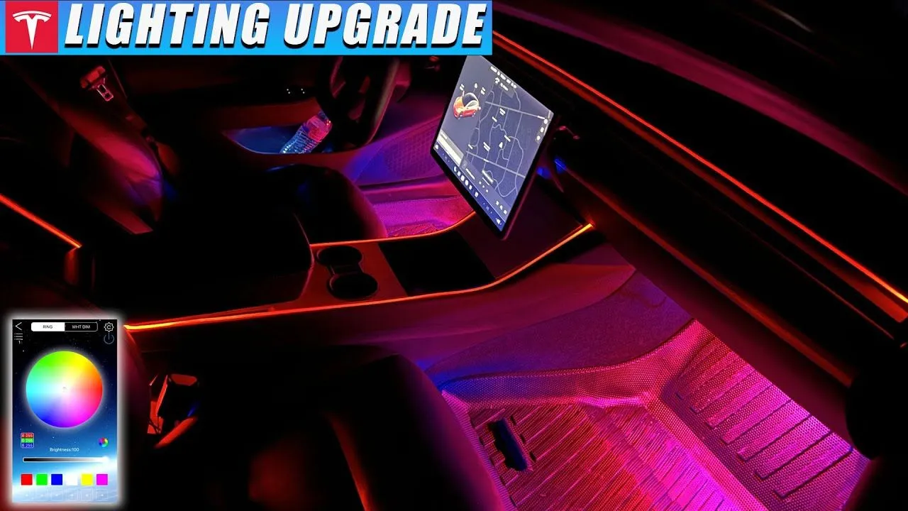 Tesla 2016-2022 Model 3 Model Y Car Interior Atmosphere Lamp LED