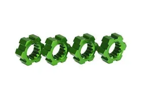 Traxxas 7756G Wheel hubs hex aluminum (green-anodized) (4)