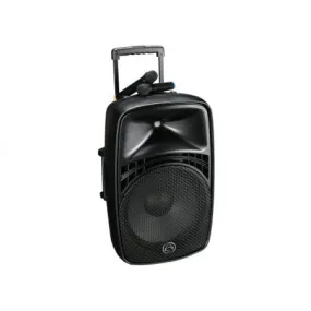 Wharfedale EZ15A Battery PORTABLE 15", Dual Wireless Handheld Mic w/ Bluetooth