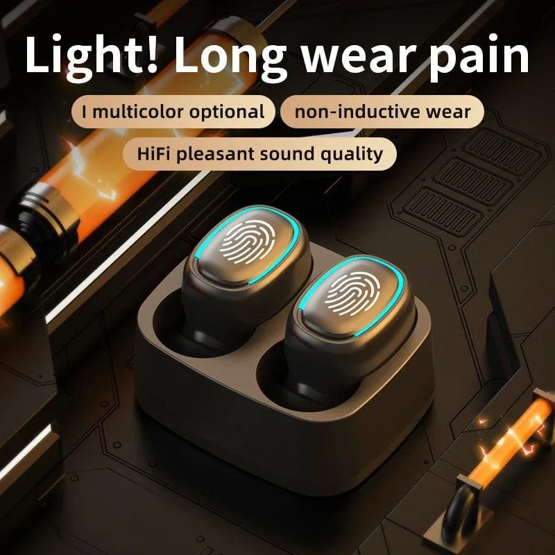Wireless Bluetooth Headset Touch Light Anti Sweat