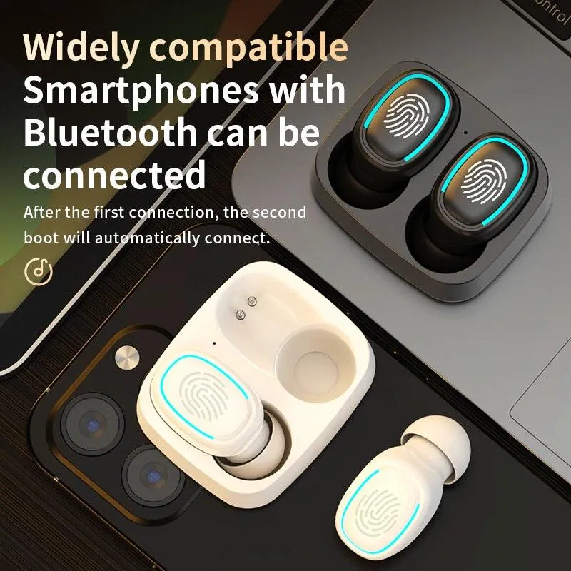Wireless Bluetooth Headset Touch Light Anti Sweat