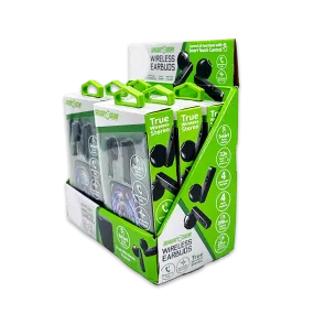 Wireless Earbuds with Printed Case - 6 Pieces Per Retail Ready Display 25062